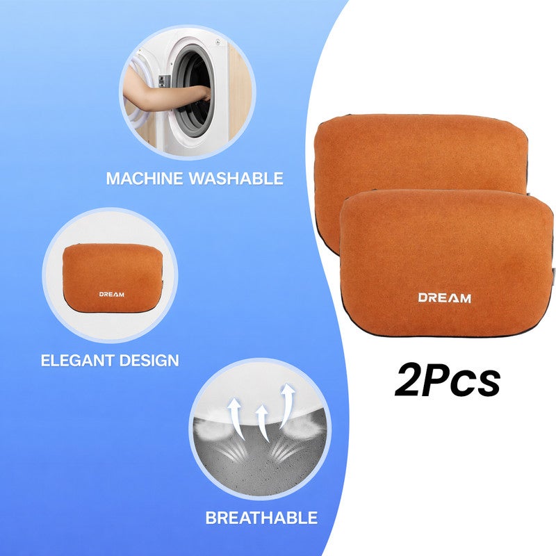 Dream NEW SPIDER PLUS Dream 2 PCS Headrest Cushion Set – Memory Foam Car Neck Support Pillow, Ergonomic Cervical Rest Pad with Adjustable Strap, Breathable Cover for Car, SUV, Office & Travel Use - Image 4